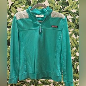 Vineyard Vines women’s pullover sweatshirt three quarter zip